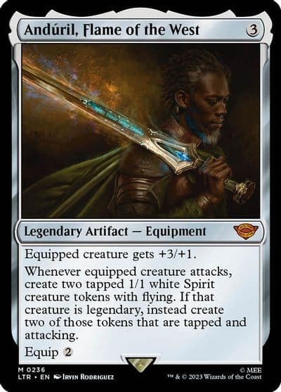 Anduril Flame of the West Universes Beyond: The Lord of the Rings: Tales of Middle-earth Magic card