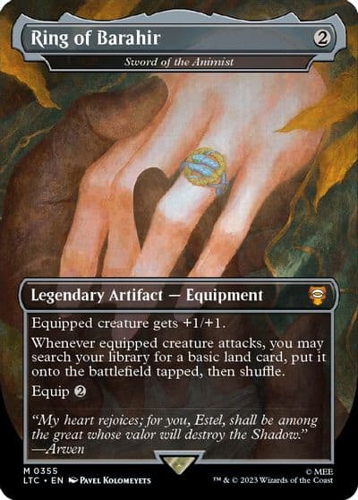 Ring of Barahir Sword of the Animist Borderless Commander: The Lord of the Rings: Tales of Middle-earth Magic card