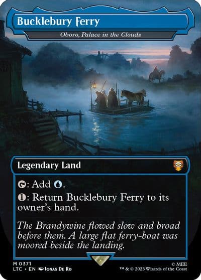 Bucklebury Ferry Oboro Palace in the Clouds Borderless Commander: The Lord of the Rings: Tales of Middle-earth Magic card