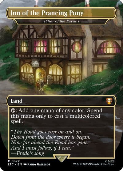 Inn of the Prancing Pony Pillar of the Paruns Borderless Commander: The Lord of the Rings: Tales of Middle-earth Magic card