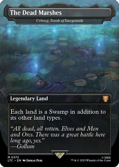 The Dead Marshes Urborg Tomb of Yawgmoth Borderless Commander: The Lord of the Rings: Tales of Middle-earth Magic card