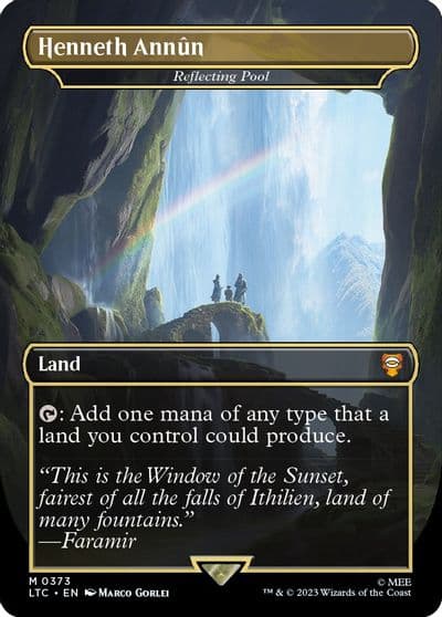 Henneth Annun Reflecting Pool Borderless Commander: The Lord of the Rings: Tales of Middle-earth Magic card