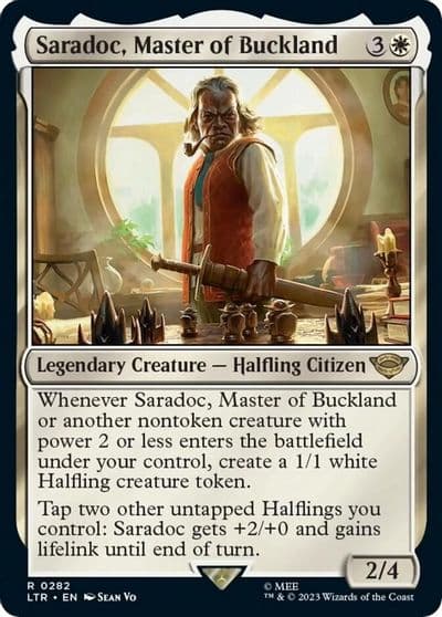 Saradoc Master of Buckland Universes Beyond: The Lord of the Rings: Tales of Middle-earth Magic card