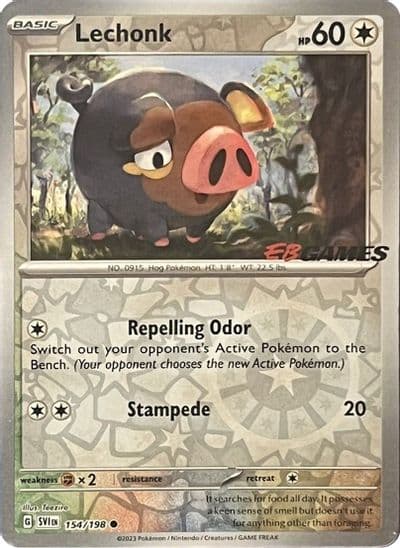 Lechonk (EB Games Promo) Miscellaneous Cards & Products Pokemon card