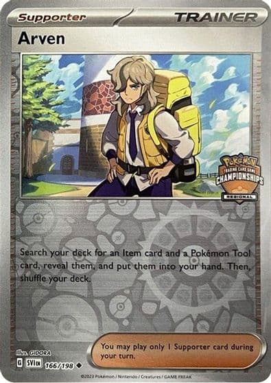 Arven (Regional Championships) League & Championship Cards Pokemon card