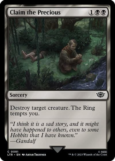Claim the Precious Universes Beyond: The Lord of the Rings: Tales of Middle-earth Magic card