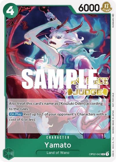 Yamato Judge One Piece Promotion Cards One Piece card