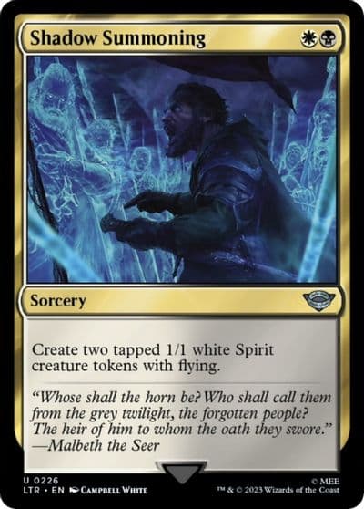 Shadow Summoning Universes Beyond: The Lord of the Rings: Tales of Middle-earth Magic card