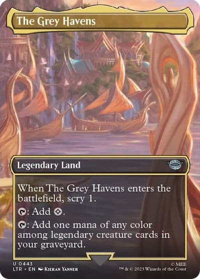 The Grey Havens Borderless Universes Beyond: The Lord of the Rings: Tales of Middle-earth Magic card