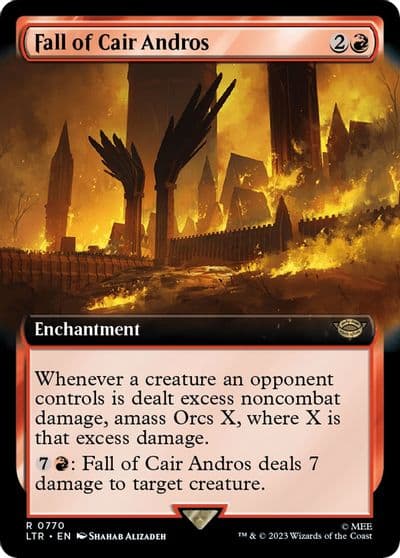 Fall of Cair Andros Extended Art Surge Foil Universes Beyond: The Lord of the Rings: Tales of Middle-earth Magic card