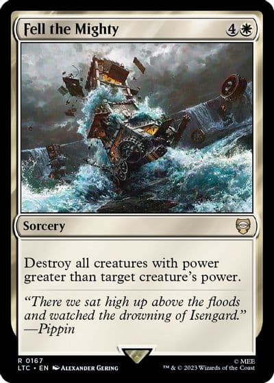 Fell the Mighty Commander: The Lord of the Rings: Tales of Middle-earth Magic card