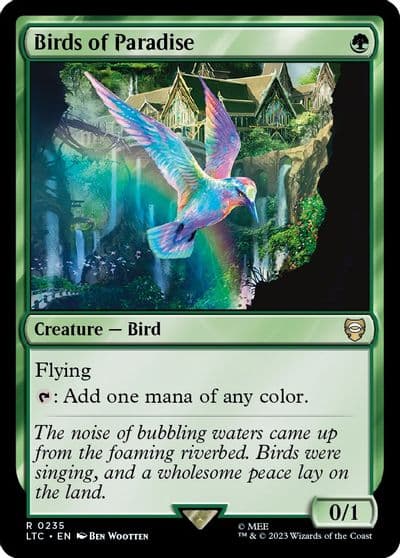 Birds of Paradise Commander: The Lord of the Rings: Tales of Middle-earth Magic card