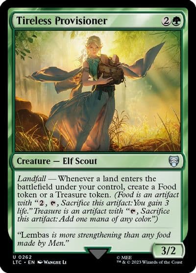 Tireless Provisioner Commander: The Lord of the Rings: Tales of Middle-earth Magic card