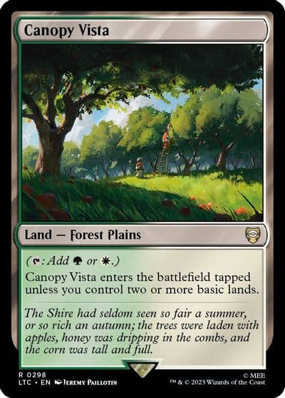 Canopy Vista Commander: The Lord of the Rings: Tales of Middle-earth Magic card
