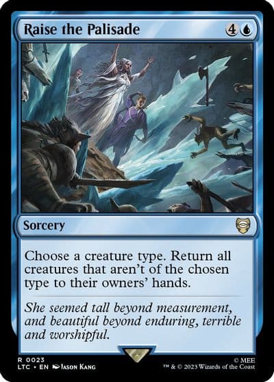 Raise the Palisade Commander: The Lord of the Rings: Tales of Middle-earth Magic card