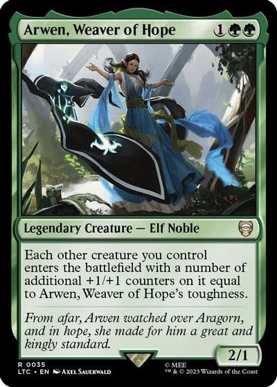 Arwen Weaver of Hope Commander: The Lord of the Rings: Tales of Middle-earth Magic card
