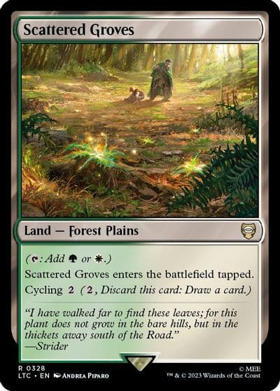 Scattered Groves Commander: The Lord of the Rings: Tales of Middle-earth Magic card