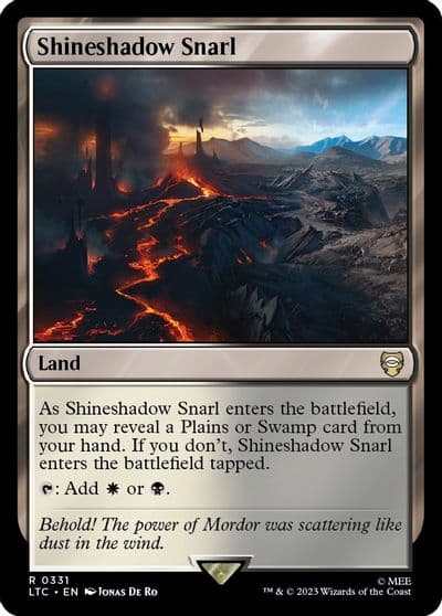 Shineshadow Snarl Commander: The Lord of the Rings: Tales of Middle-earth Magic card