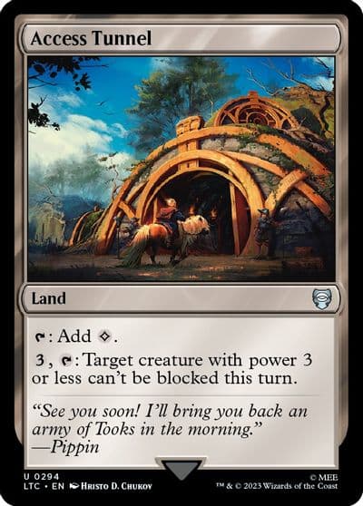 Access Tunnel Commander: The Lord of the Rings: Tales of Middle-earth Magic card
