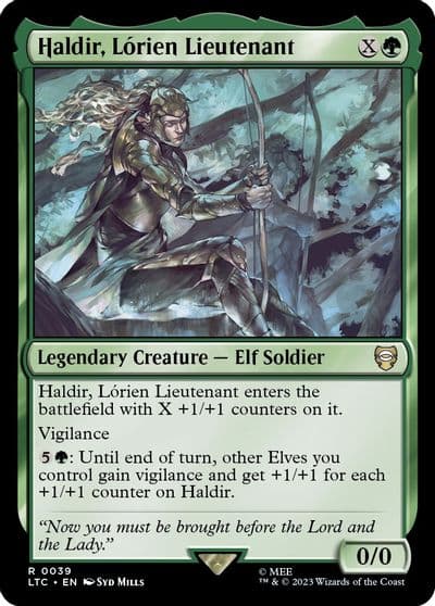 Haldir Lorien Lieutenant Commander: The Lord of the Rings: Tales of Middle-earth Magic card