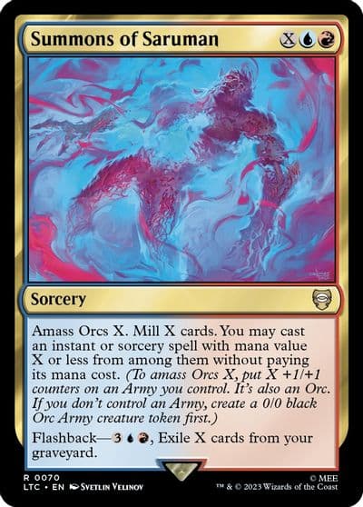 Summons of Saruman Commander: The Lord of the Rings: Tales of Middle-earth Magic card