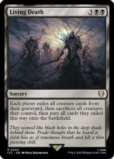 Living Death Commander: The Lord of the Rings: Tales of Middle-earth Magic card