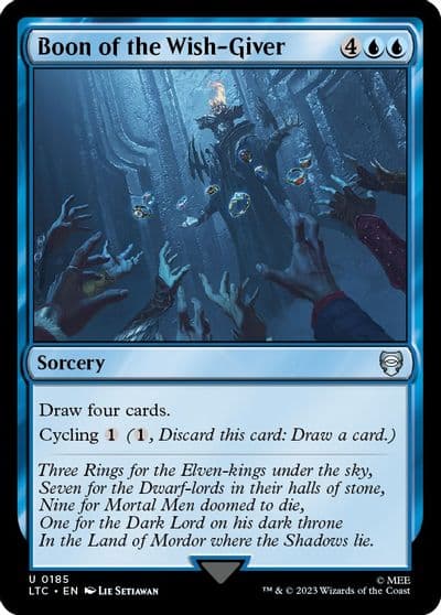 Boon of the Wish Giver Commander: The Lord of the Rings: Tales of Middle-earth Magic card