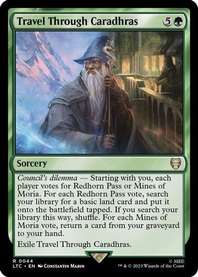Travel Through Caradhras Commander: The Lord of the Rings: Tales of Middle-earth Magic card