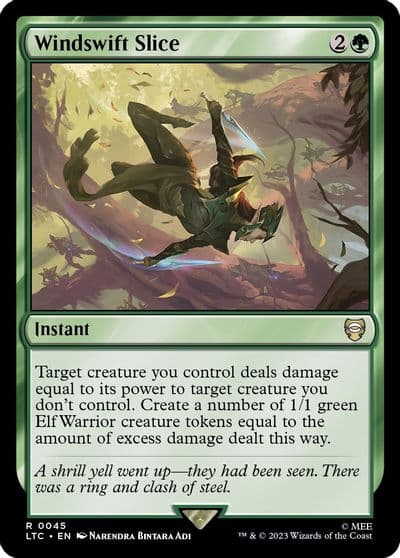 Windswift Slice Commander: The Lord of the Rings: Tales of Middle-earth Magic card