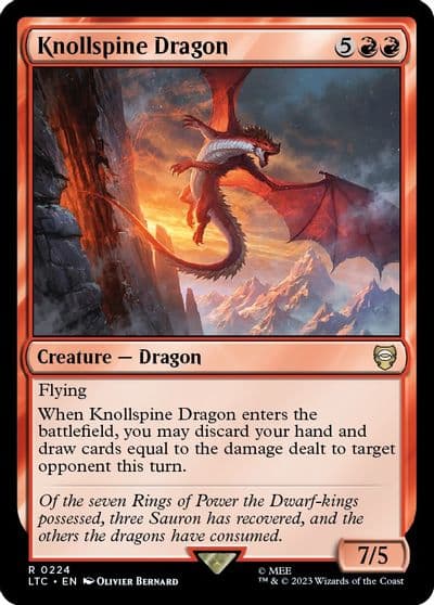 Knollspine Dragon Commander: The Lord of the Rings: Tales of Middle-earth Magic card