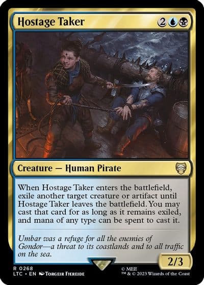 Hostage Taker Commander: The Lord of the Rings: Tales of Middle-earth Magic card