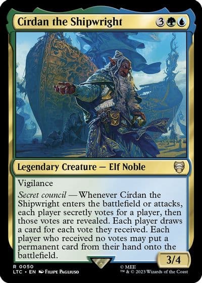 Cirdan the Shipwright Commander: The Lord of the Rings: Tales of Middle-earth Magic card