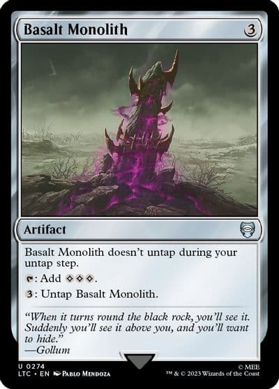 Basalt Monolith Commander: The Lord of the Rings: Tales of Middle-earth Magic card