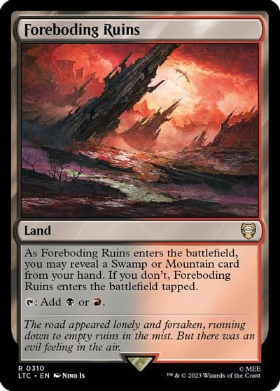 Foreboding Ruins Commander: The Lord of the Rings: Tales of Middle-earth Magic card