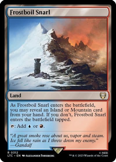 Frostboil Snarl Commander: The Lord of the Rings: Tales of Middle-earth Magic card