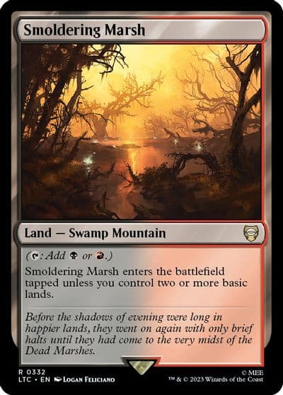 Smoldering Marsh Commander: The Lord of the Rings: Tales of Middle-earth Magic card