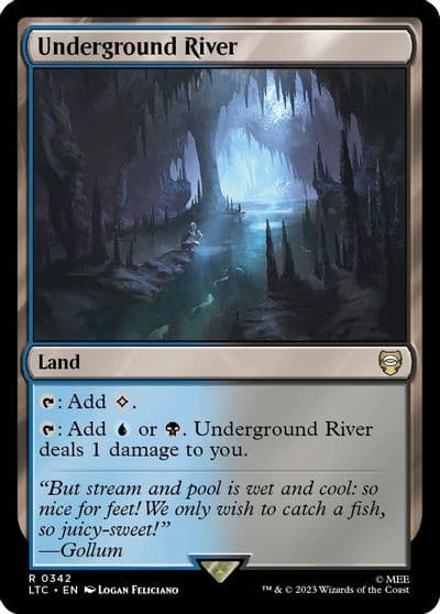 Underground River Commander: The Lord of the Rings: Tales of Middle-earth Magic card