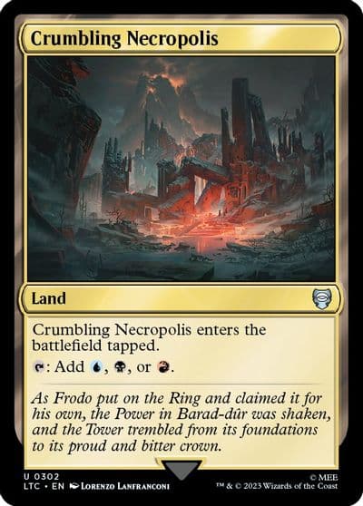Crumbling Necropolis Commander: The Lord of the Rings: Tales of Middle-earth Magic card