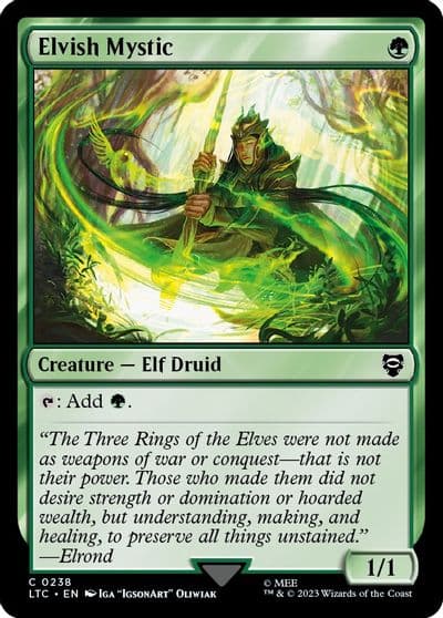 Elvish Mystic Commander: The Lord of the Rings: Tales of Middle-earth Magic card