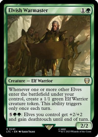 Elvish Warmaster Commander: The Lord of the Rings: Tales of Middle-earth Magic card
