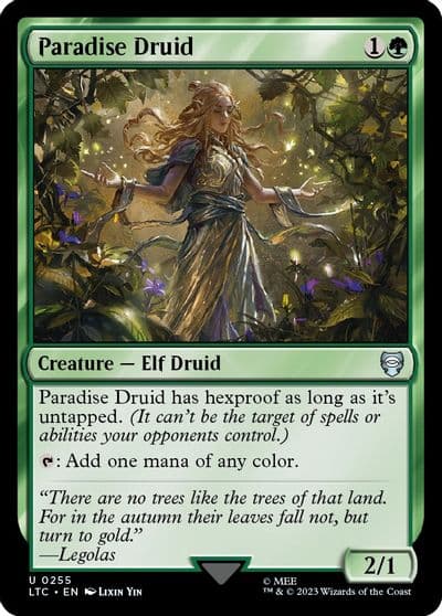 Paradise Druid Commander: The Lord of the Rings: Tales of Middle-earth Magic card