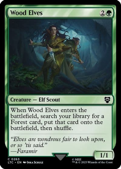 Wood Elves Commander: The Lord of the Rings: Tales of Middle-earth Magic card