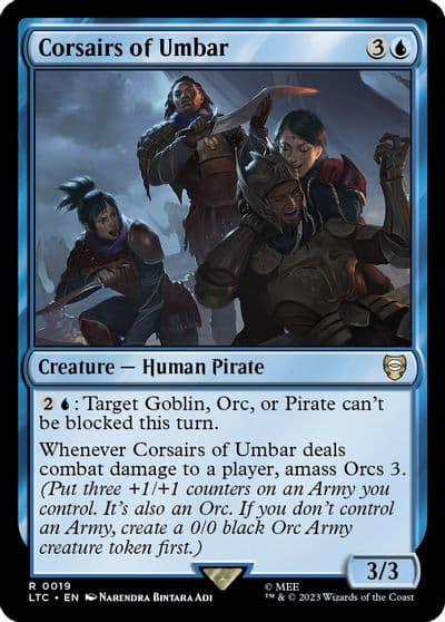 Corsairs of Umbar Commander: The Lord of the Rings: Tales of Middle-earth Magic card