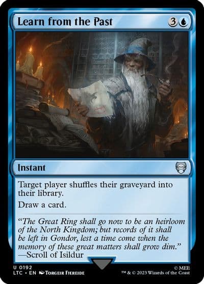 Learn from the Past Commander: The Lord of the Rings: Tales of Middle-earth Magic card