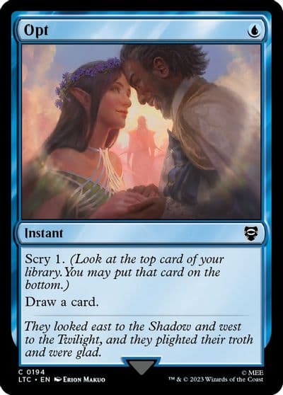 Opt Commander: The Lord of the Rings: Tales of Middle-earth Magic card