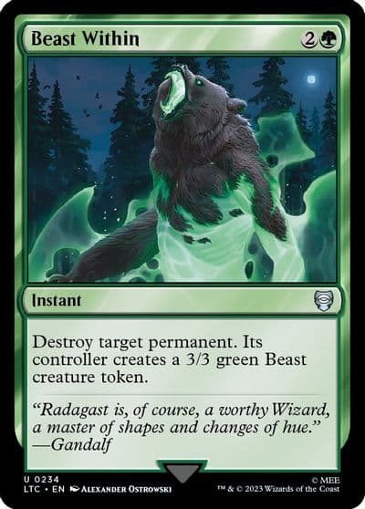 Beast Within Commander: The Lord of the Rings: Tales of Middle-earth Magic card