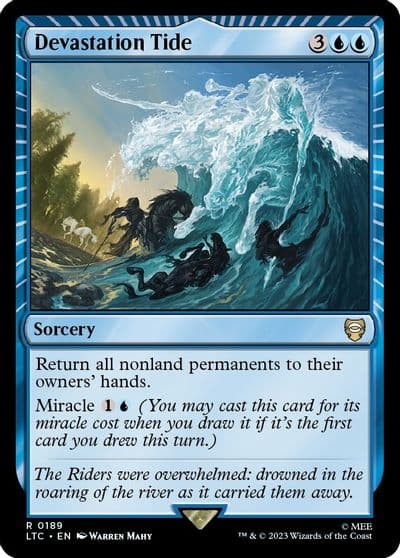 Devastation Tide Commander: The Lord of the Rings: Tales of Middle-earth Magic card