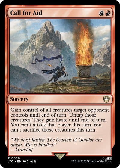 Call for Aid Commander: The Lord of the Rings: Tales of Middle-earth Magic card