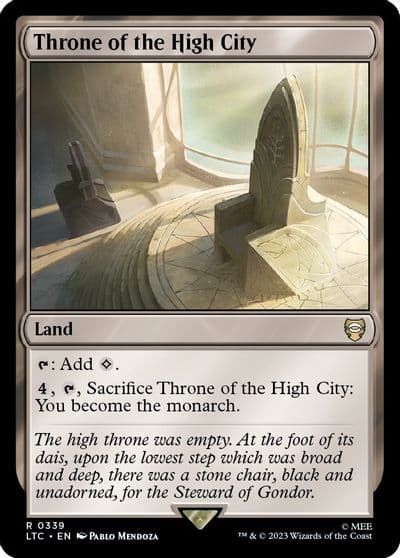 Throne of the High City Commander: The Lord of the Rings: Tales of Middle-earth Magic card