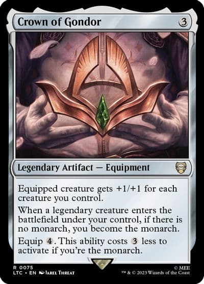Crown of Gondor Commander: The Lord of the Rings: Tales of Middle-earth Magic card